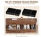 Drawer Dresser Quick Install: Mid-Century Rustic Chest of Drawers with Anti-Tipping Device, Bedroom, Brown, 6 Wooden Drawers Storage Dresser with Set of 4 Foldable Drawer Dividers
